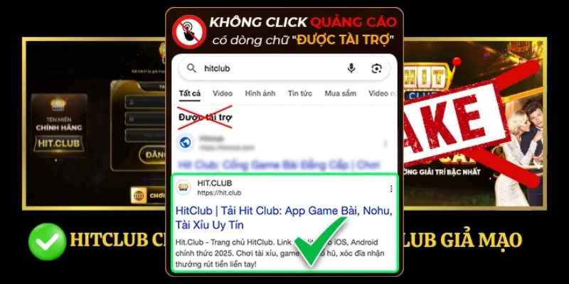 Cảnh báo HITCLUB giả mạo
